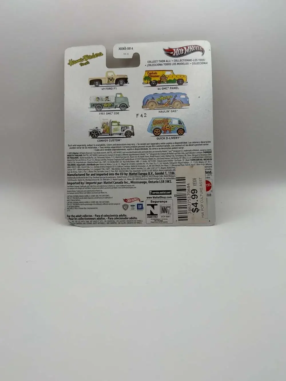 Hot Wheels Pop Culture Hanna-Barbera Captain Caveman '64 GMC Panel Diecast Car